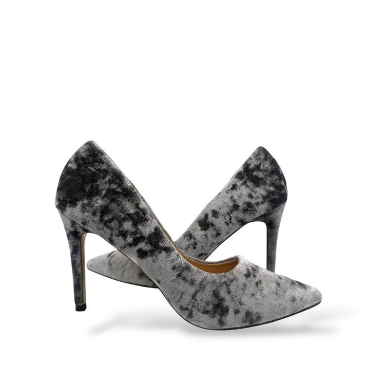 PANTOFI VELVET GRI