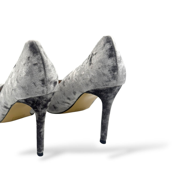 PANTOFI VELVET GRI