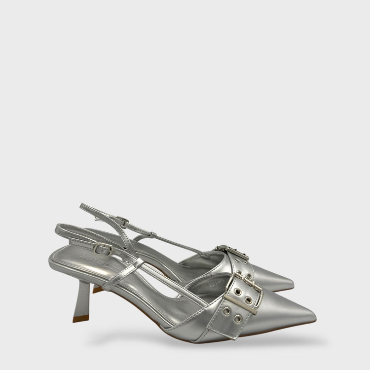 PANTOFI VINTAGE ARGINTII