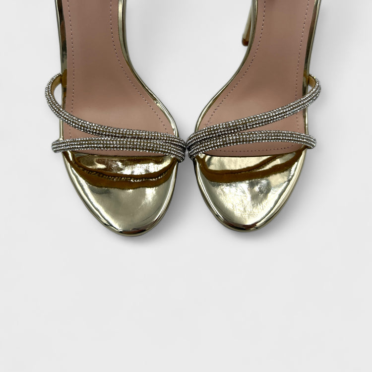 SANDALE CU TOC COLYIN AURII