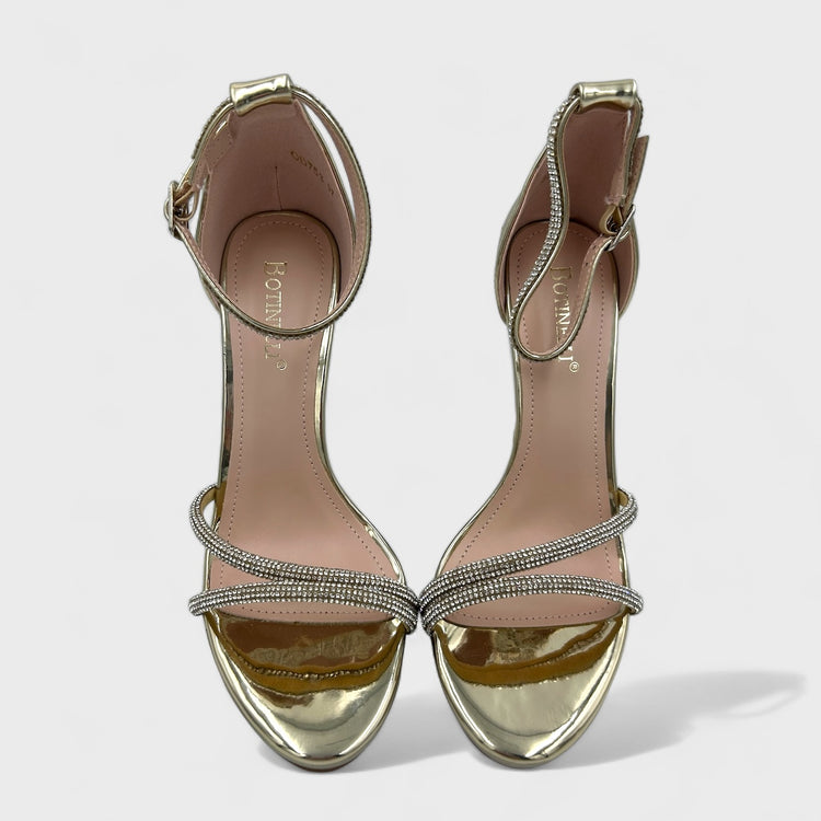 SANDALE CU TOC COLYIN AURII