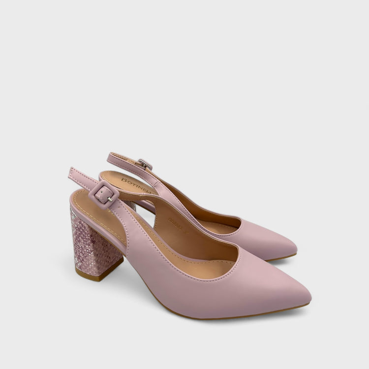 PANTOFI CU TOC ROZ ROZ