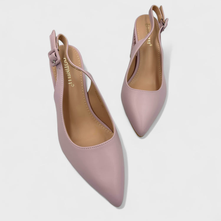 PANTOFI CU TOC ROZ ROZ