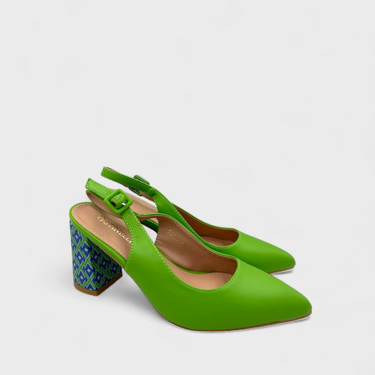 PANTOFI CU TOC ROZ D.R VERZI