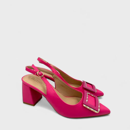 PANTOFI CU TOC MUAH FUCHSIA