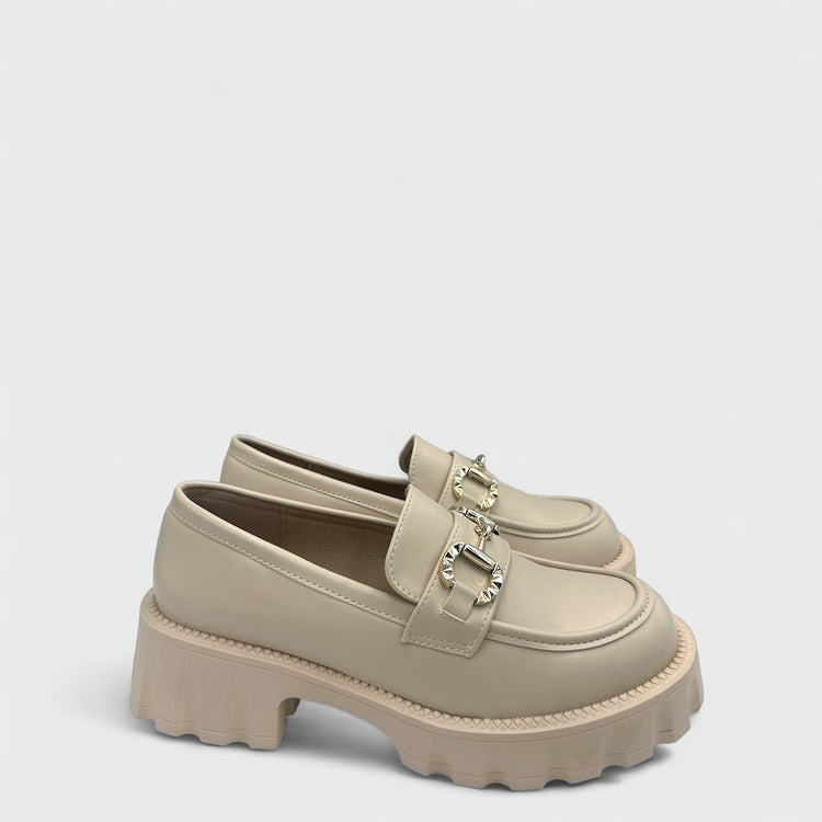 PANTOFI LOAFERS SAIL BEJ