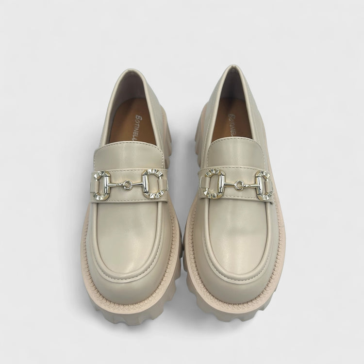 PANTOFI LOAFERS SAIL BEJ