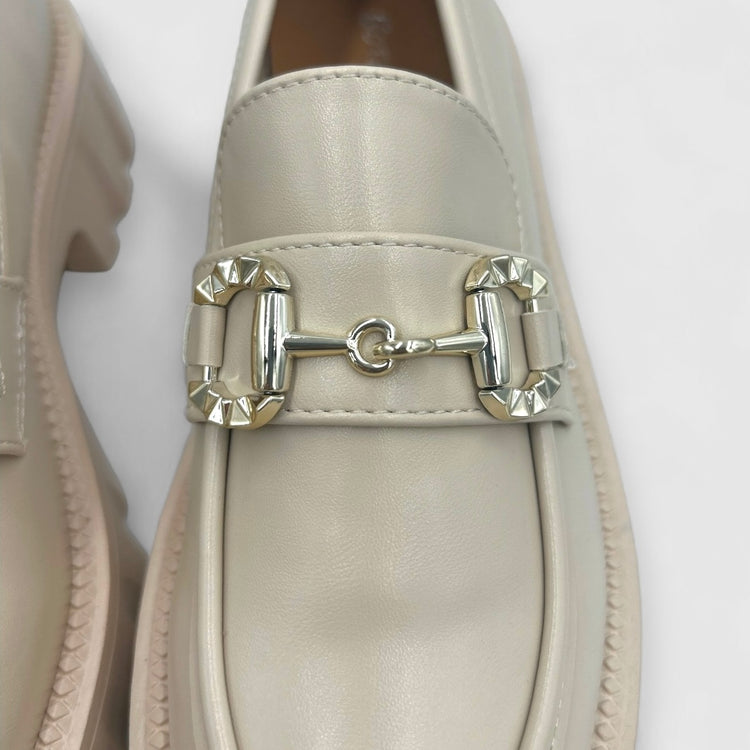 PANTOFI LOAFERS SAIL BEJ