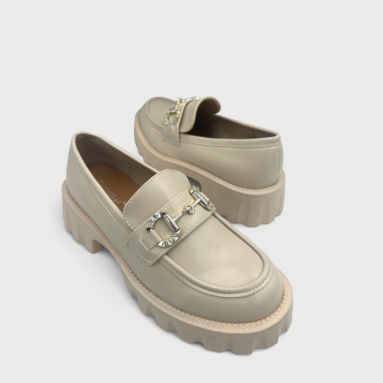 PANTOFI LOAFERS SAIL BEJ