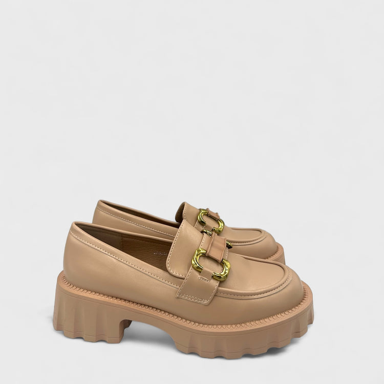 PANTOFI LOAFERS LILLY NUDE