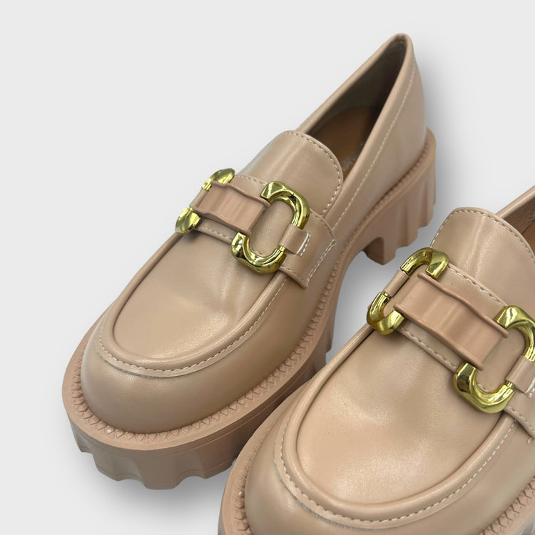 PANTOFI LOAFERS LILLY NUDE