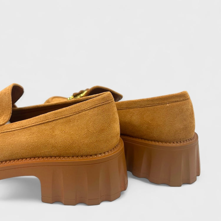 PANTOFI LOAFERS LILLY CAMEL