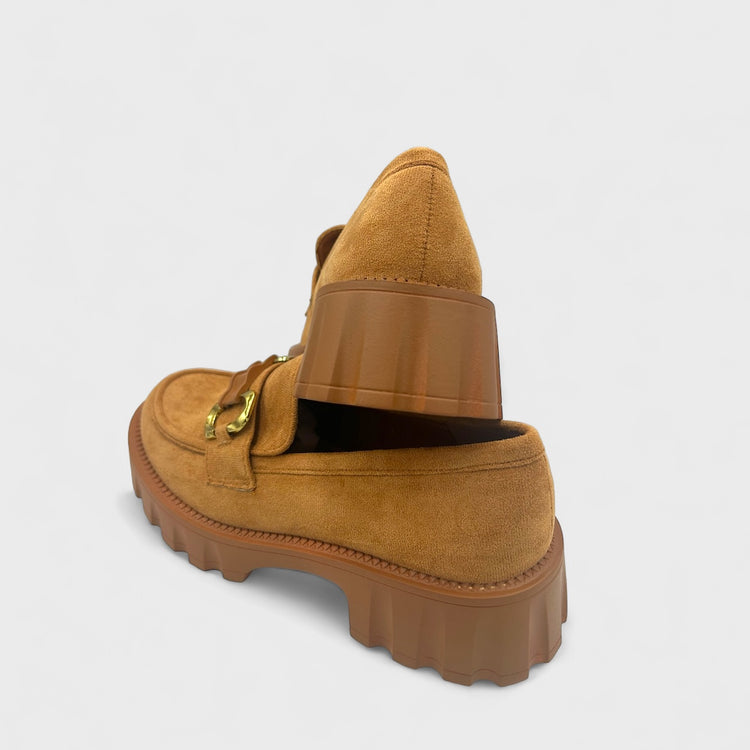 PANTOFI LOAFERS LILLY CAMEL