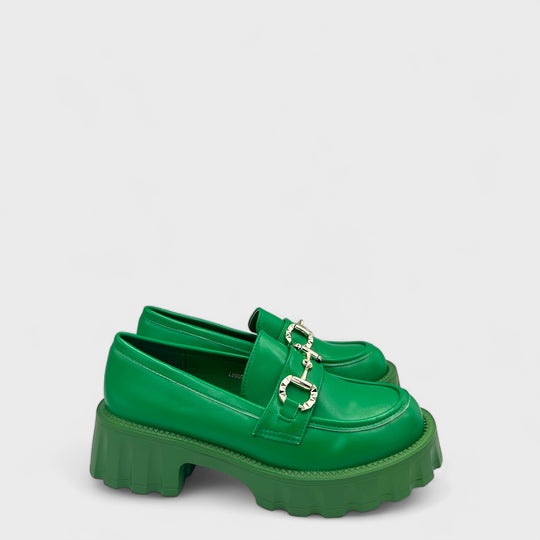 PANTOFI LOAFERS SAIL VERZI