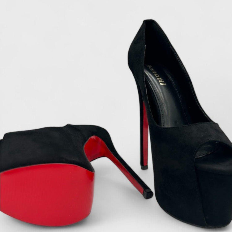 SANDALE HIGH NEGRE