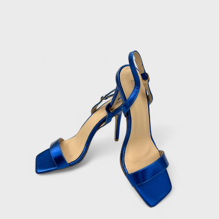 SANDALE CU TOC SLEEK ALBASTRI