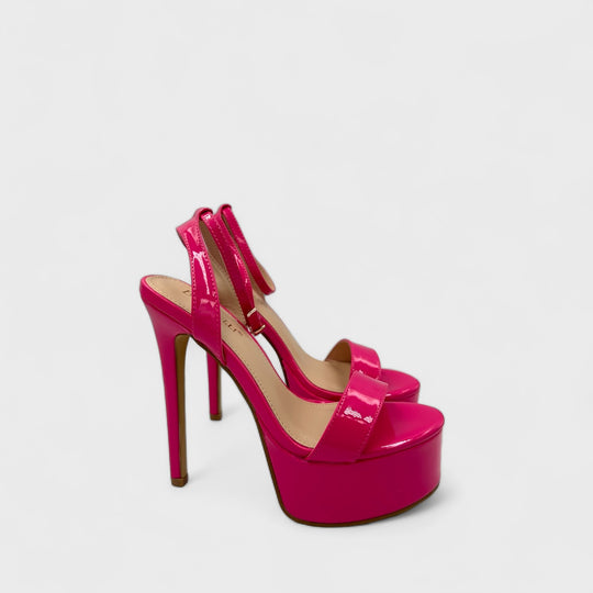 SANDALE CU TOC CLAUDYA FUCHSIA