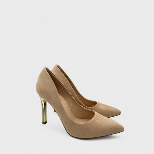 PANTOFI CU TOC JULY BEJ