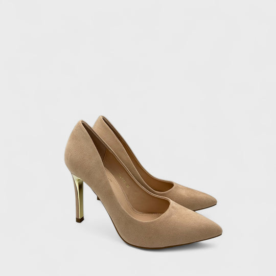 PANTOFI CU TOC JULY BEJ