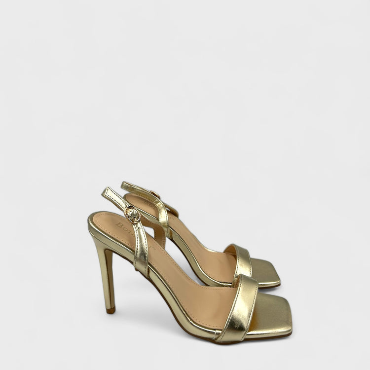 SANDALE CU TOC SLEEK AURII