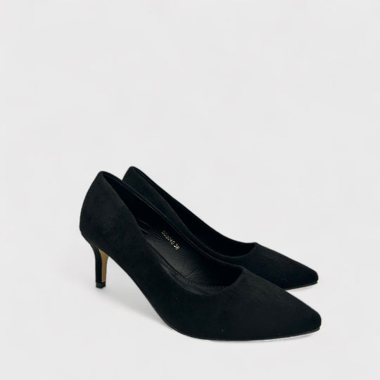 PANTOFI MICROFIBER NEGRI
