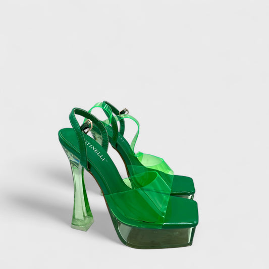 SANDALE CU TOC THREW VERZI