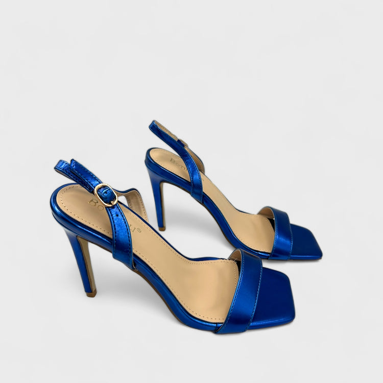 SANDALE CU TOC SLEEK ALBASTRI