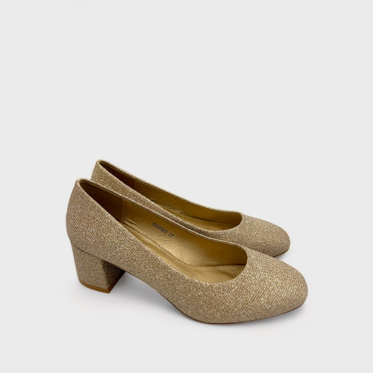 PANTOFI GLITTER AURII