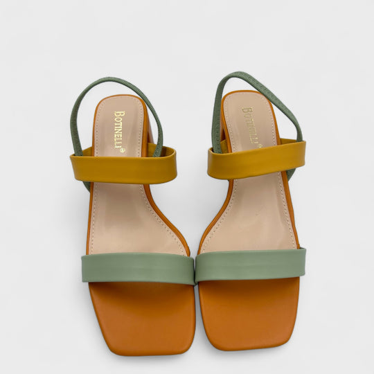 SANDALE CU TOC MIRI CAMEL
