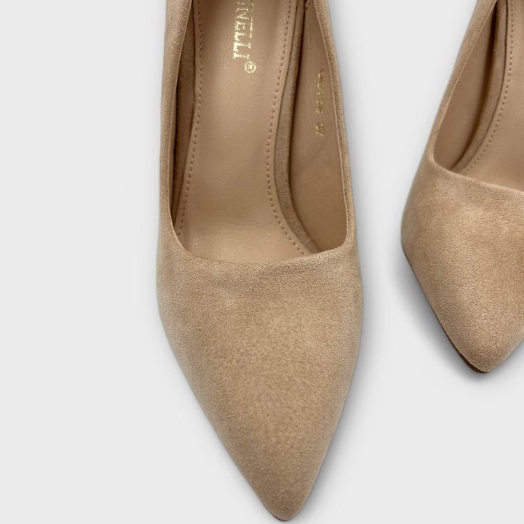 PANTOFI CU TOC JULY BEJ
