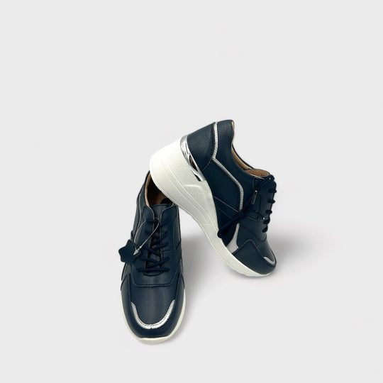 SNEAKERS WEDGE NAVY