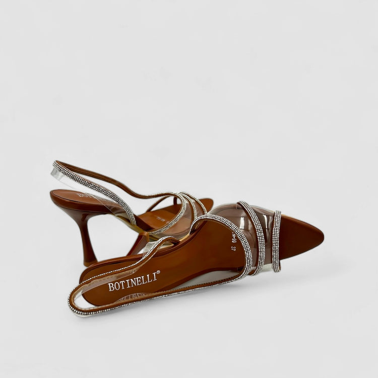 SABOTI CU TOC ELEGANCE CAMEL