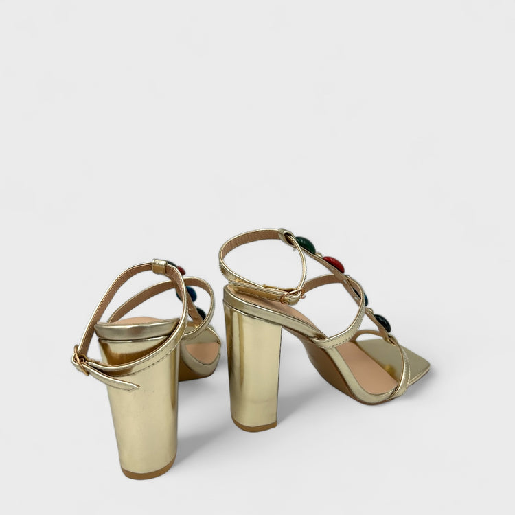 SANDALE CU TOC JENNIFER AURII