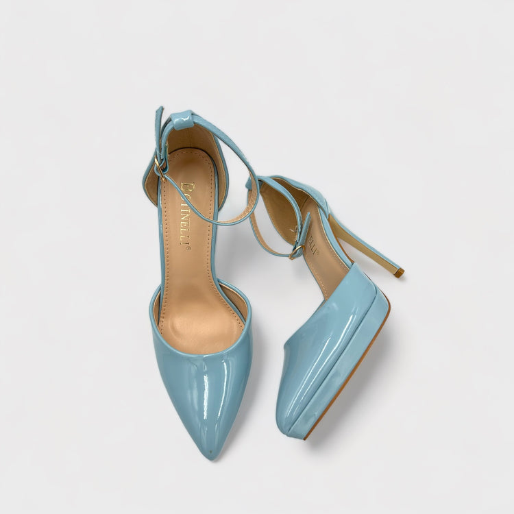 PANTOFI DOLL ALBASTRI