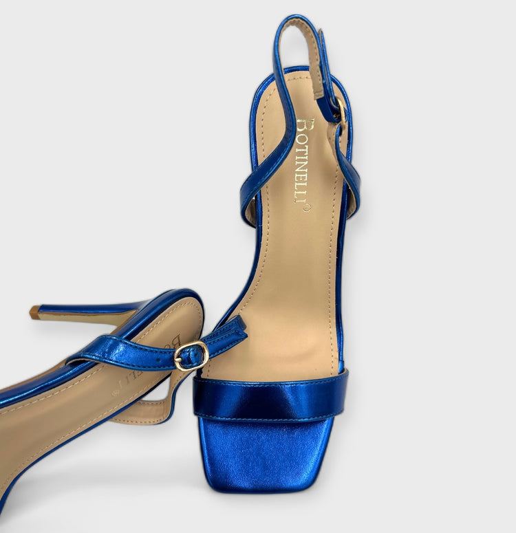 SANDALE CU TOC SLEEK ALBASTRI