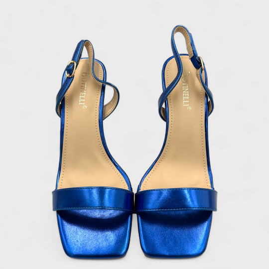 SANDALE CU TOC SLEEK ALBASTRI