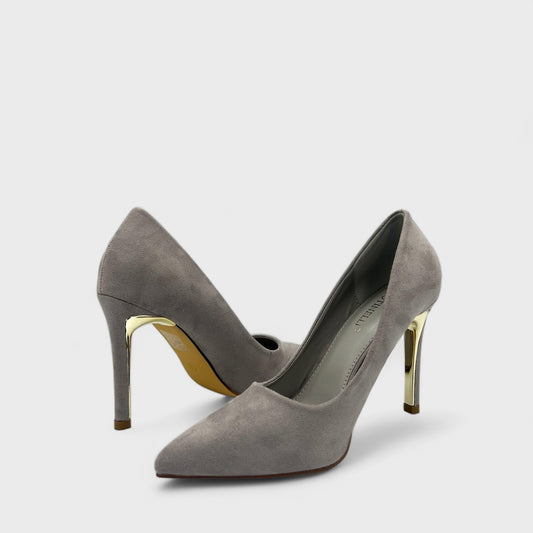 PANTOFI CU TOC JULY GRI