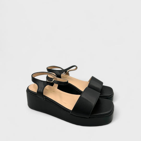 SANDALE CU PLATFORMA NUYA NEGRE