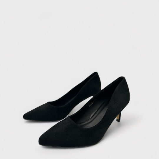 PANTOFI MICROFIBER NEGRI