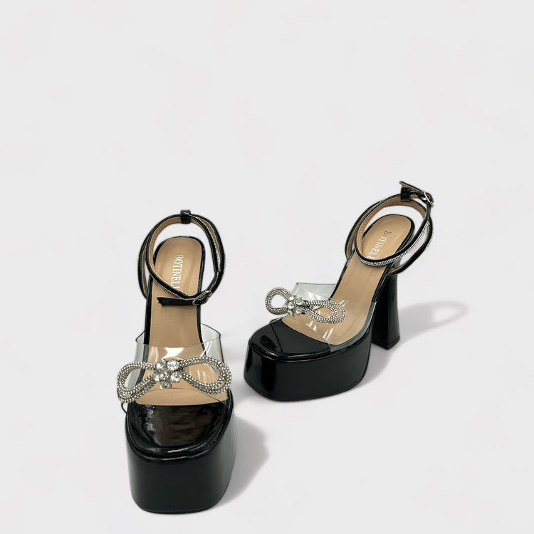 SANDALE CU TOC MARY NEGRI