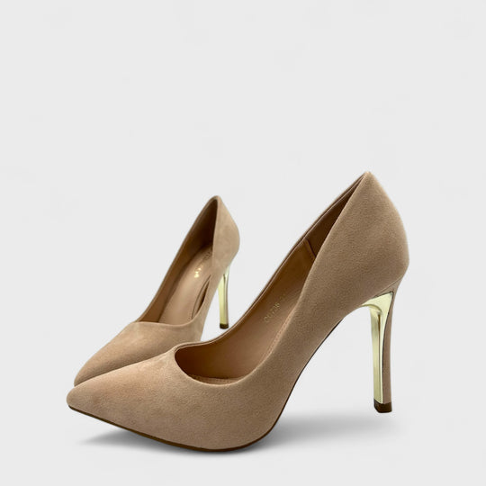 PANTOFI CU TOC JULY BEJ