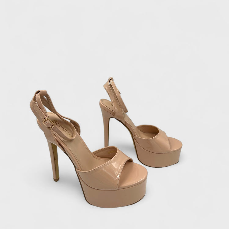 SANDALE CU TOC ZAHRA BEJ