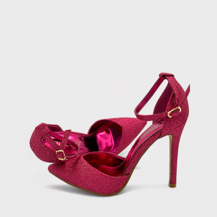PANTOFI CU TOC JESSI FUCHSIA