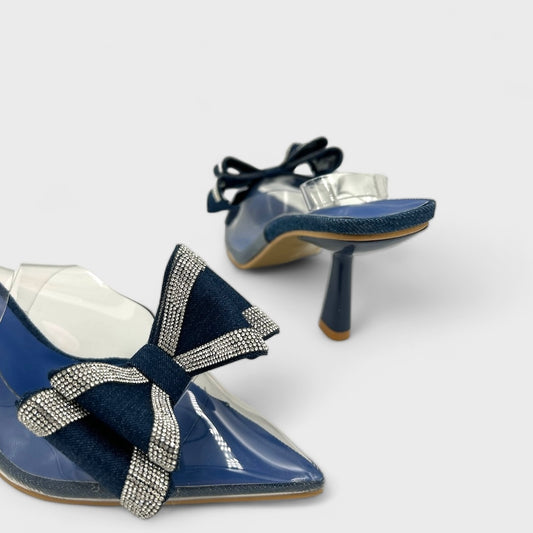PANTOFI CU TOC SAMANTHA ALBASTRI