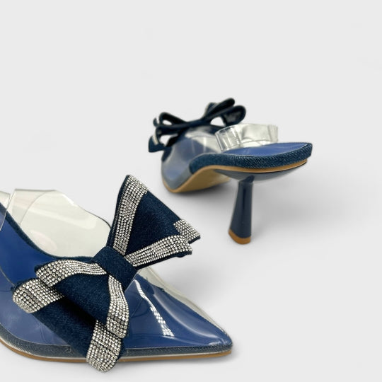 PANTOFI CU TOC SAMANTHA ALBASTRI