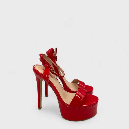 SANDALE CU TOC CLAUDYA ROSII