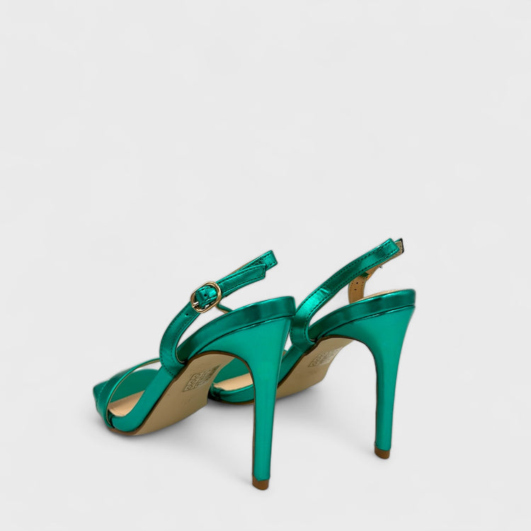 SANDALE CU TOC SLEEK VERZI