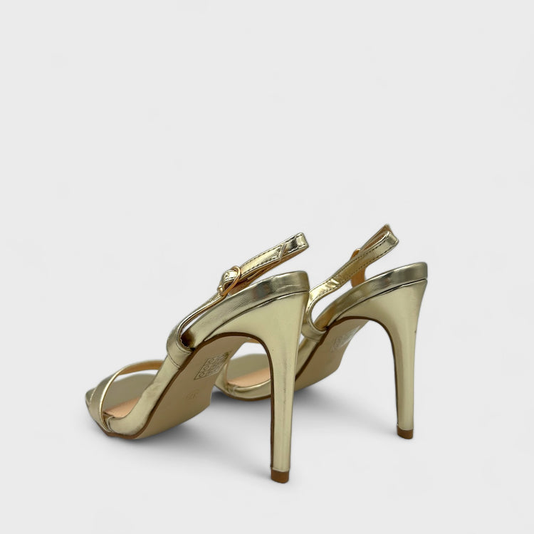 SANDALE CU TOC SLEEK AURII