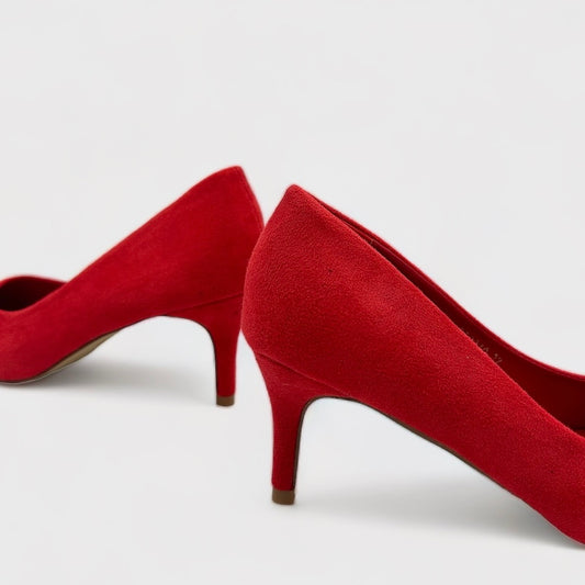 PANTOFI MICROFIBER ROSII