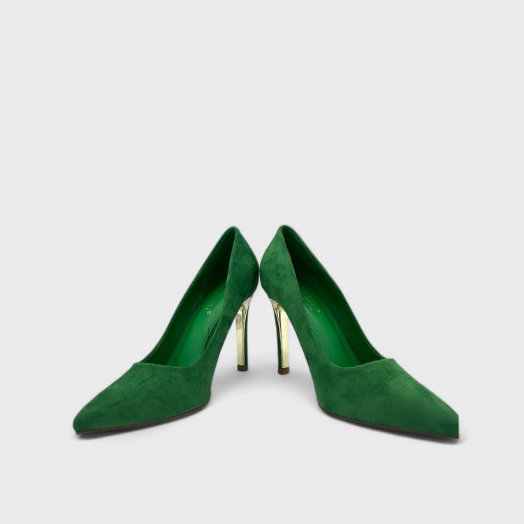 PANTOFI CU TOC JULY VERDE